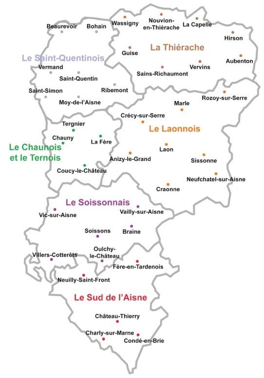 Sectorisation des CLIC de l'Aisne