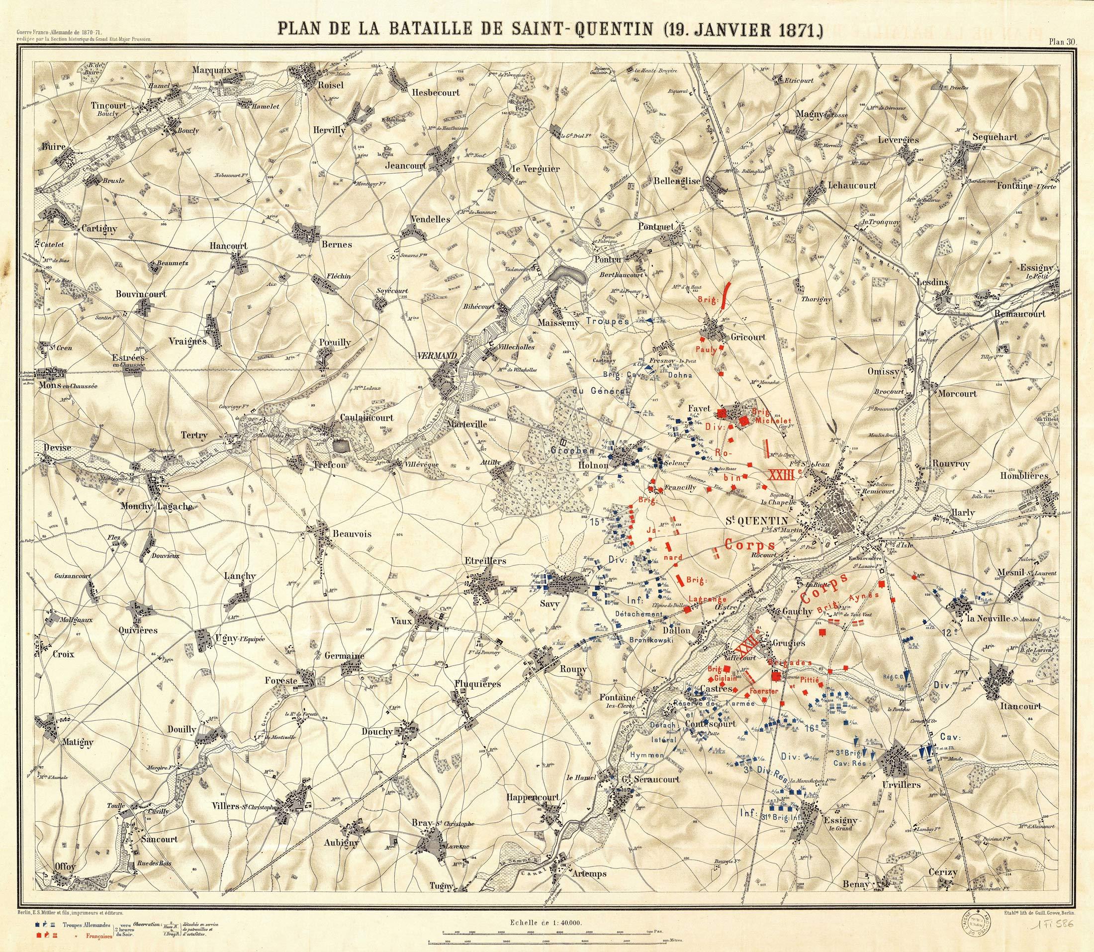 La-bataille-de-Saint-Quentin-dans-l'après-midi ©Arch.dép.Aisne