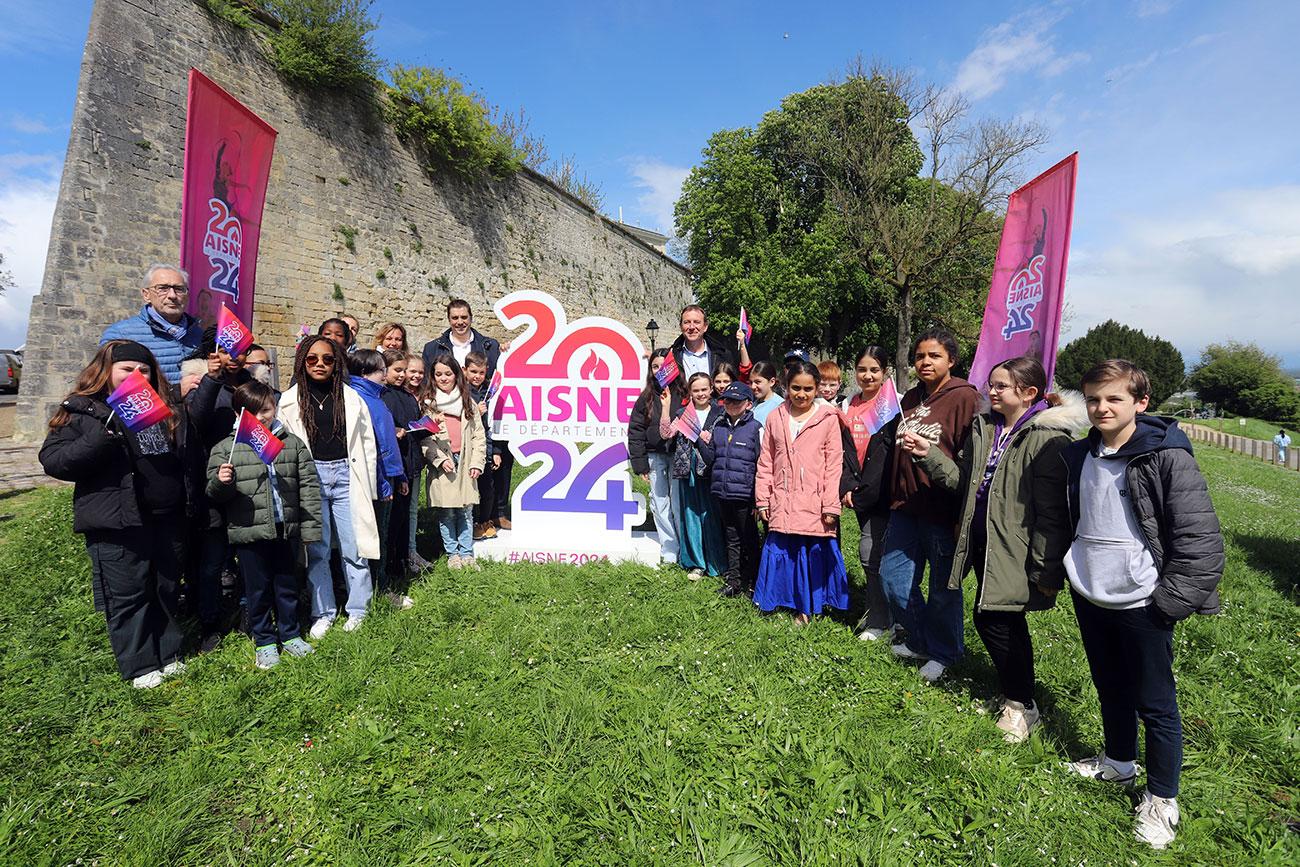 Dévoilement totem #AISNE2024 Laon