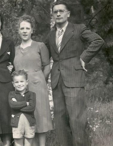 Paul Coeuret et sa famille en 1942 ©Coll. part.