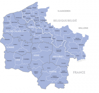 Carte d'Interreg V Carte d'Interreg V