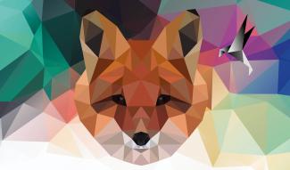 le corbeau et le renard  illustration numérique