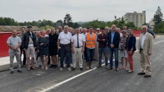Fin des travaux de travaux de remplacement du pont de la RD967 à Bourg-et-Comin