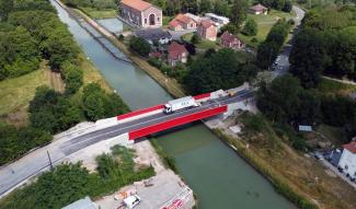 Fin des travaux de remplacement du pont sur la RD967 à Bourg-et-Comin
