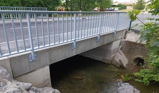 Travaux rénovation pont franchissant La Simone - Fontaine-lès-Vervins