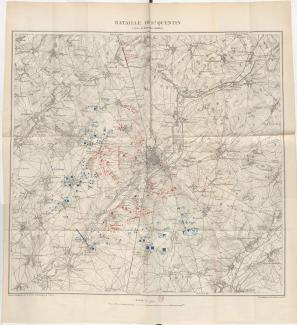 La bataille de Saint-Quentin dans la matinée ©BNF Gallica La bataille de Saint-Quentin dans la matinée ©BNF Gallica