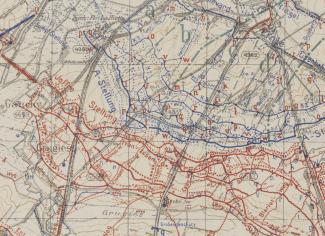 Carte des positions françaises et allemandes en janvier 1918 Carte des positions françaises et allemandes en janvier 1918 ©Bundesarchiv-PH-3-KART-4139