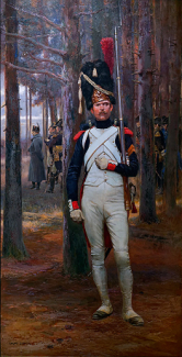 Grenadier à pied de la Vieille-Garde peint par Edouard Detaille Grenadier à pied de la Vieille-Garde peint par Edouard Detaille