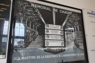Tableau représentant le projet de monument au musée de la Résistance et de la Déportation de Tergnier Tableau représentant le projet de monument au musée de la Résistance et de la Déportation de Tergnier