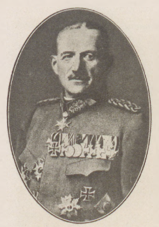 Le général von dem Borne, chef de la 13. Infanterie-division Le général von dem Borne, chef de la 13. Infanterie-division