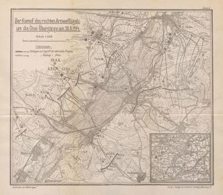 Carte des combats menés pour la traversée de l'Oise par les troupes allemandes le 30 août Carte des combats menés pour la traversée de l'Oise par les troupes allemandes le 30 août