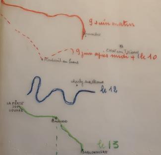 Evolution des lignes de front en juin 1940 ©SHD, Archives de la 41e DI Evolution des lignes de front en juin 1940 ©SHD, Archives de la 41e DI