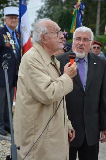 André Cornu témoignant de son histoire de résistant en 2016 André Cornu témoignant de son histoire de résistant en 2016
