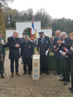 Borne Aisne Terre de mémoire Braine ©CD02 Borne Aisne Terre de mémoire Braine ©CD02