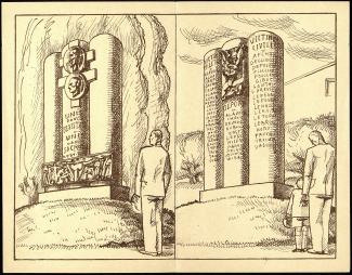 Illustration de la brochure éditée par le comité du monument en 1948 ©Arch. dép. Aisne SC/4M301 Illustration de la brochure éditée par le comité du monument en 1948 ©Arch. dép. Aisne SC/4M301