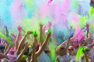 illustration color run