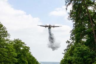 Exercice de prévention des feux de forêt