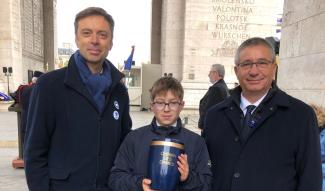 L'Aisne à l'honneur de la cérémonie nationale du 11 novembre sous l'Arc de Triomphe à Paris ©Mission Unesco