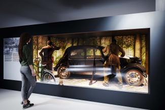 Projection d'architecte d'une partie de l'exposition permanente ©Atelier LAB