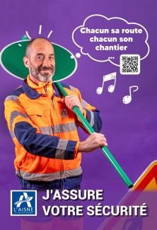 Guillaume est agent d'exploitation à la voirie départementale