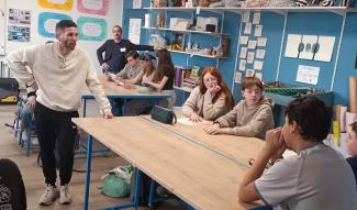 Intervention de Jérôme Thomas au collège de Rozoy-sur-Serre