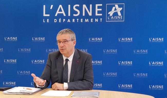 Nicolas Fricoteaux, président du Conseil départemental de l'Aisne