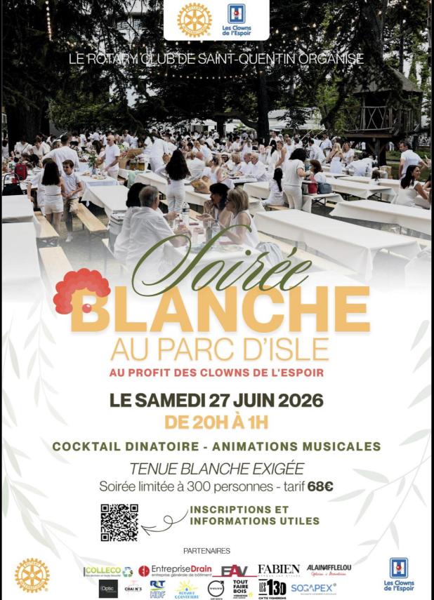 27 JUIN SOIREE BLANCHE ROTARY