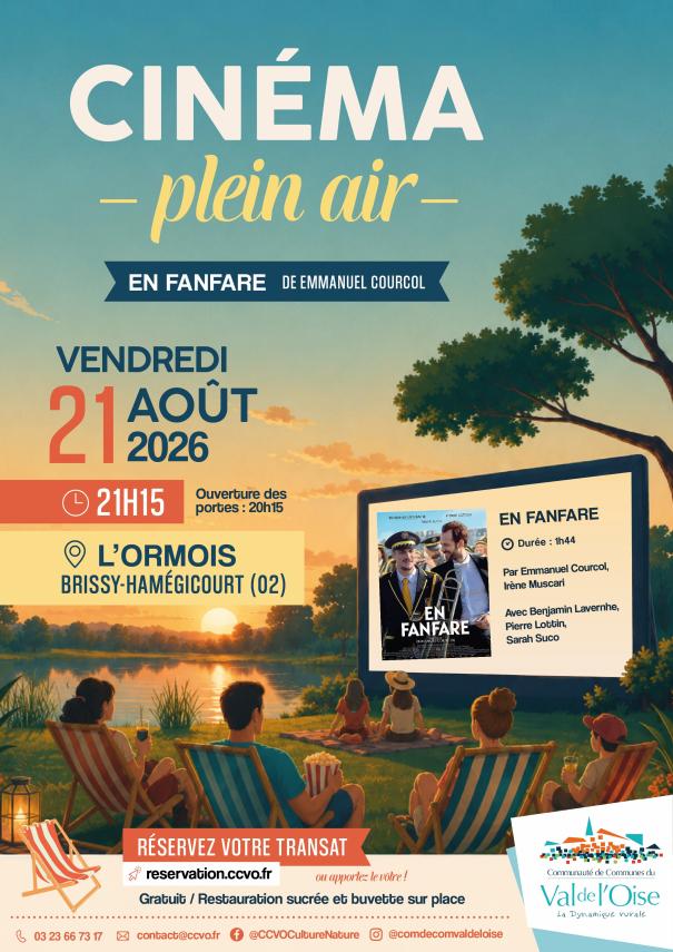 Affiche ciné plein air 2026
