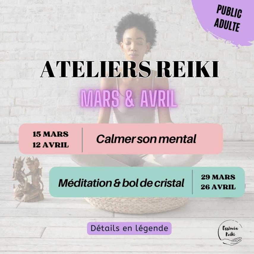 Atelier reiki mars avril 2025