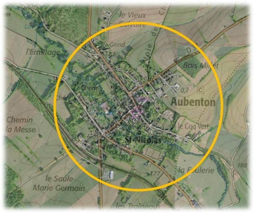 Circuit pédestre dans le bourg d'Aubenton < Aubenton < Aisne < HDF