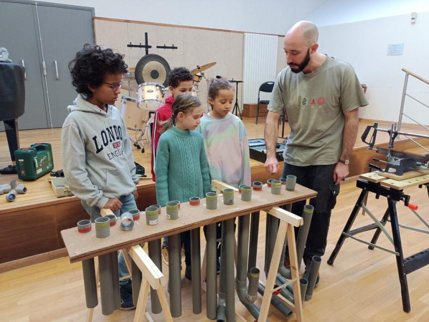 Image Atelier musical recyclage