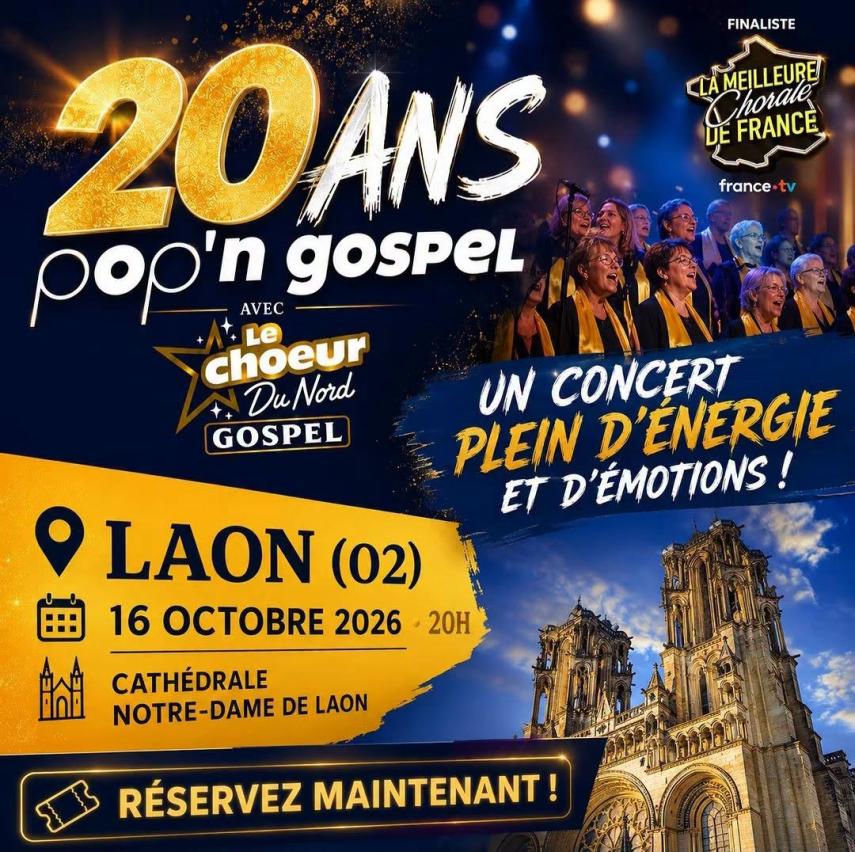 Concert Pop'n Gospel < Laon < Aisne < Picardie