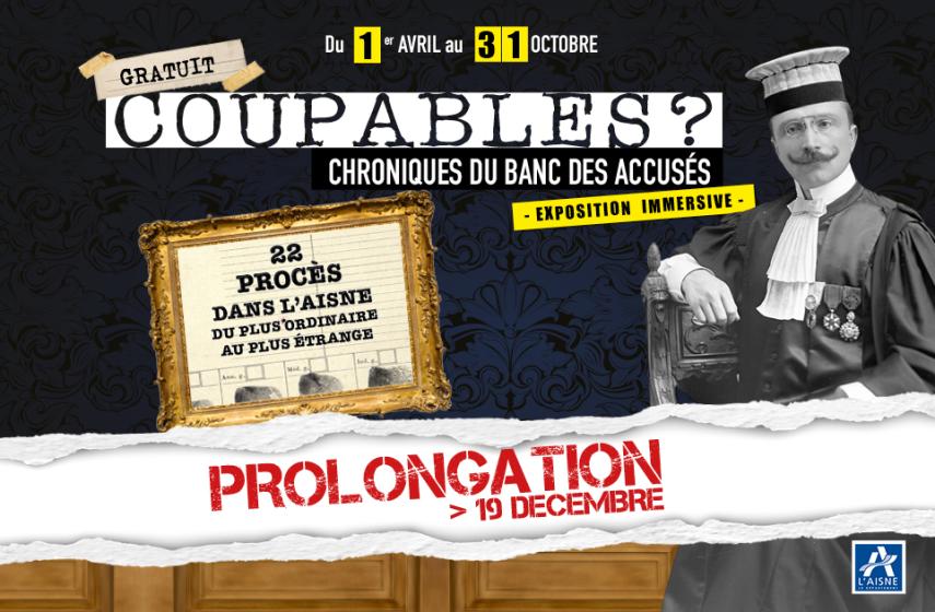 Archives départementales de l'Aisne Exposition Coupables ? affiche II < Laon < Aisne < Picardie