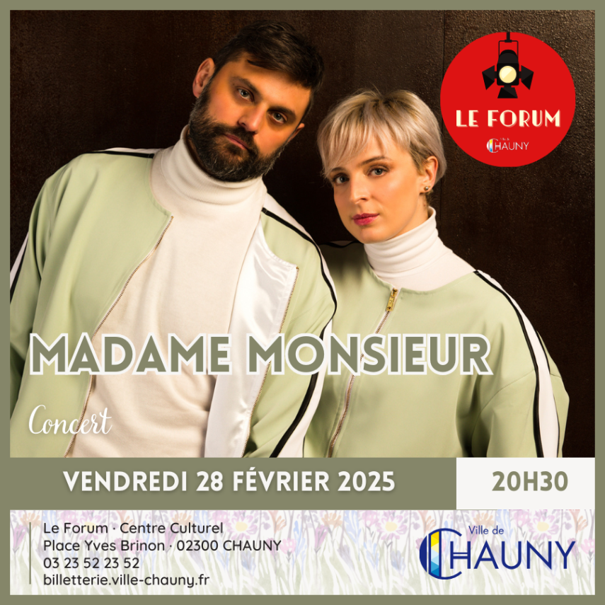 Publications saison culturelle 24-25 - Madame Monsieur