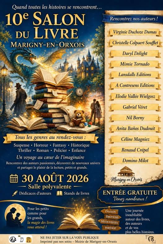 Salon du livre marigny en orxois