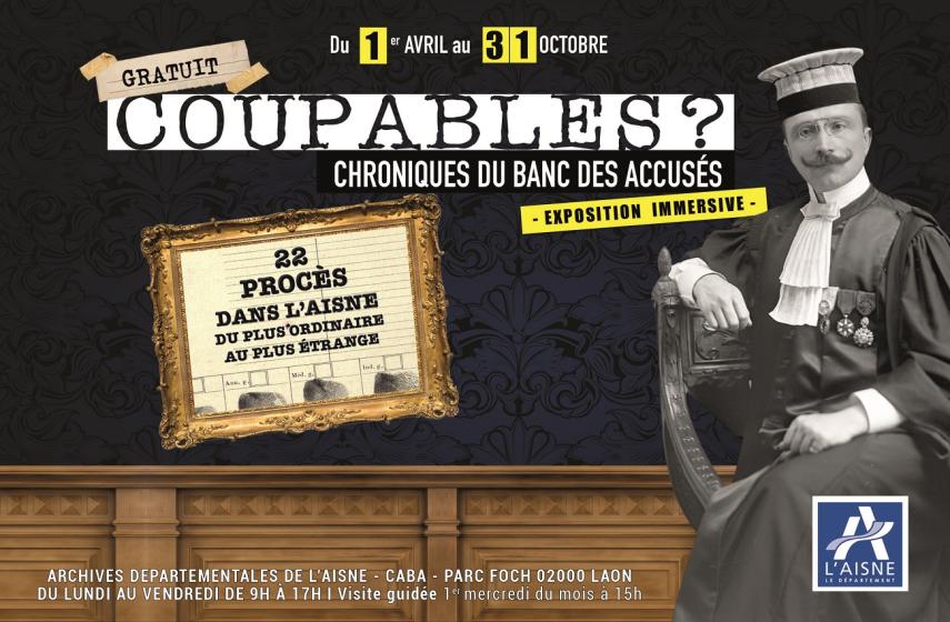Exposition Coupables ? affiche < Laon < Aisne < Picardie