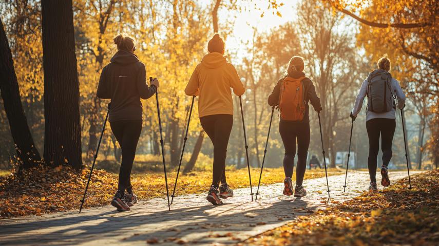 diverse-group-enjoying-nordic-walking-exercise-outdoors-with-poles